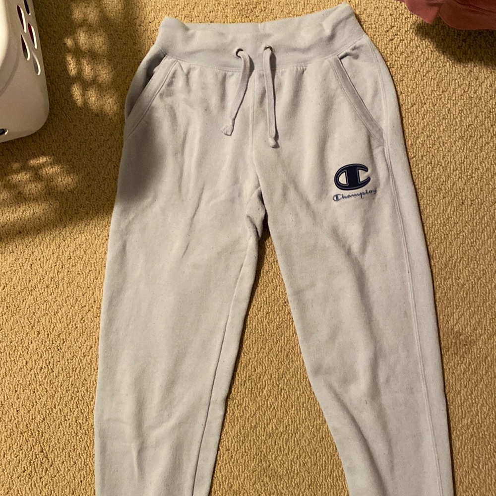 baby blue champion sweatpants